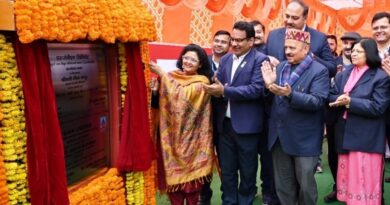 Geeta Kapur, CMD, SJVN laid the foundation stone of the Office building at the Dam Site of 210 MW Luhri Stage-1 HEP HIMACHAL HEADLINES