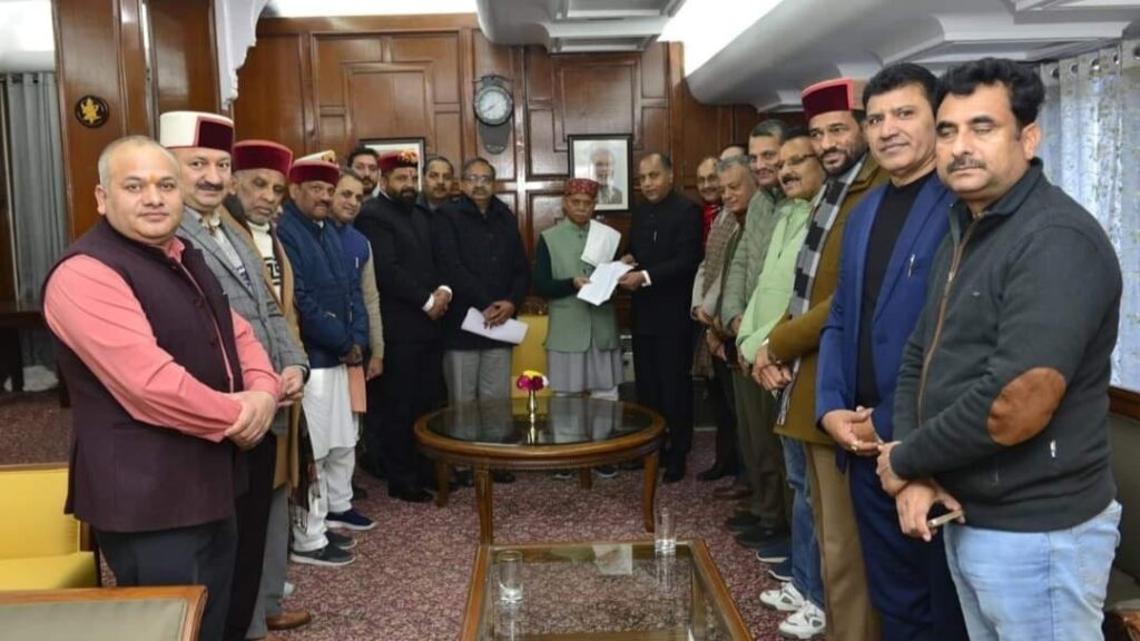 BJP legislative party moves before the Governor seeking division of votes HIMACHAL HEADLINES