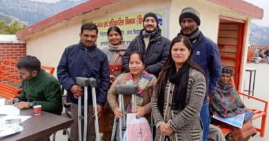Disabled assessment camp will be organized at CH Junga on 1st March : Satish Sharma HIMACHAL HEADLINES