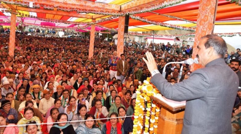 CM Sukhu dedicates development projects worth Rs 110 crore in Shillai assembly segment HIMACHAL HEADLINES