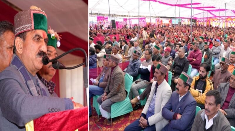 Chief Minister Sukhu announces Pandra-Bees as Sub-Tehsil HIMACHAL HEADLINES