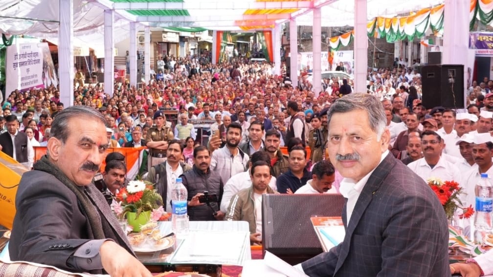 Sukhu announces ITI at Kotdhar in Jhandhuta and announces Rs. 58 crore to double lane Bagchaal bridge HIMACHAL HEADLINES