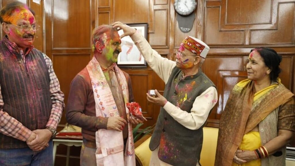 Governor Shukla and CM Sukhu felicitate people on Holi Festival HIMACHAL HEADLINES