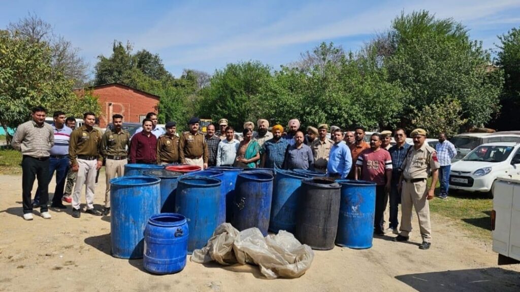 The excise department seizes 32000 bulk liters of illegal liquor HIMACHAL HEADLINES