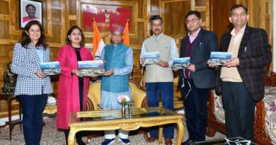 Governor Shukla released a book titled “DALHOUSIE... through my eyes” written by Dr. Kiran Chadha HIMACHAL HEADLINES