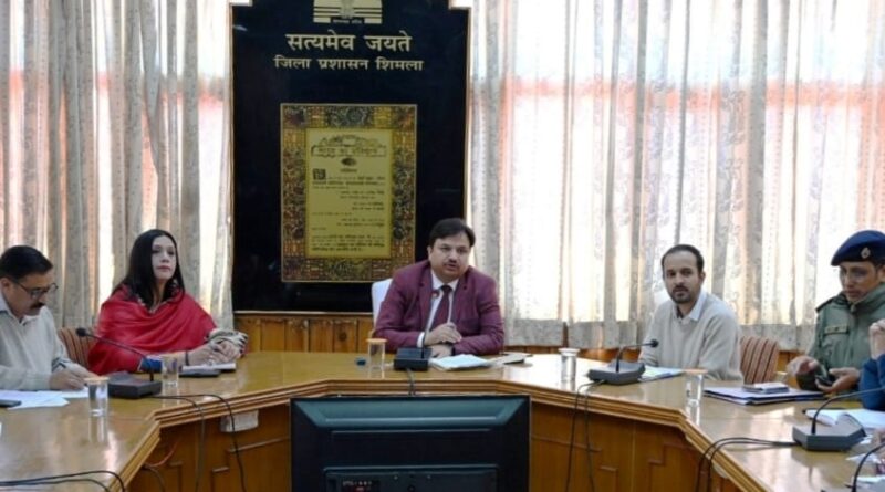 All nodal officers are to complete the final action plan related to their work within 05 days: Anupam Kashyap HIMACHAL HEADLINES