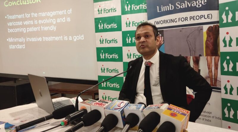 Patients with painful varicose veins successfully treated via LASER Ablation & Foam Sclerotherapy at Fortis Mohali HIMACHAL HEADLINES