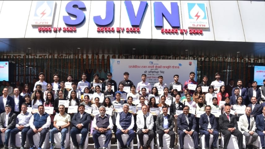 SJVN awards 75 meritorious students during SJVN Silver Jubilee Merit Scholarship ceremony HIMACHAL HEADLINES