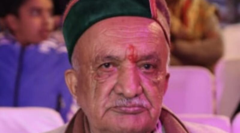 Condolence was expressed on the demise of social worker Mast Ram Bragta HIMACHAL HEADLINES