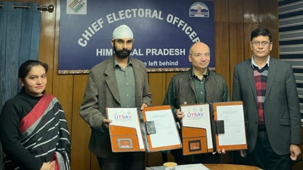 Jaspreet cycles to become a State Election Icon HIMACHAL HEADLINES