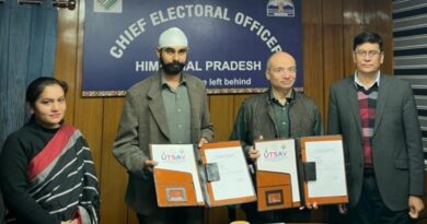 Jaspreet cycles to become a State Election Icon HIMACHAL HEADLINES