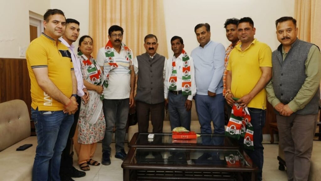 Hamirpur NP President Manoj and Councilor Rajkumar join the Congress Hamirpur NP President Manoj and Councilor Rajkumar join the Congress HIMACHAL HEADLINES