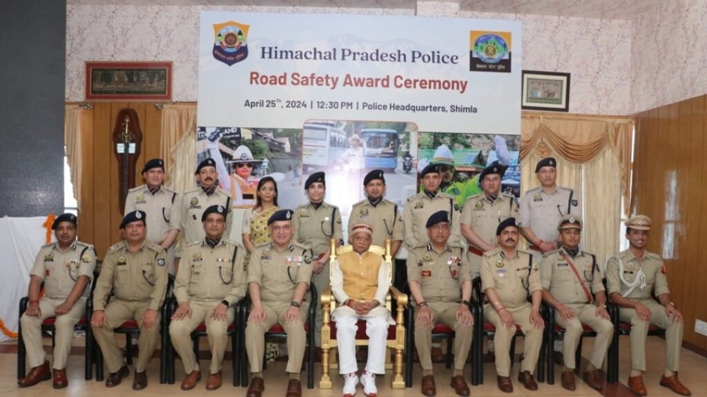 Governor Shukla presented the Road Safety Awards HIMACHAL HEADLINES