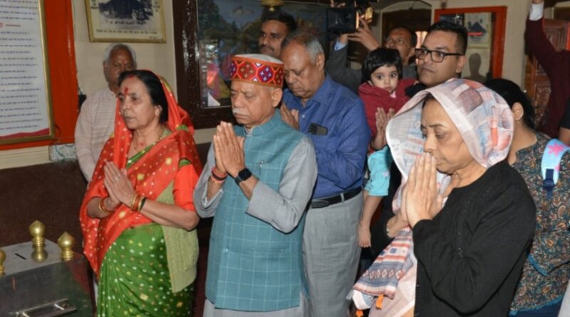 Governor Shukla offered prayers at Jakhu temple on Ram Navami HIMACHAL HEADLINES