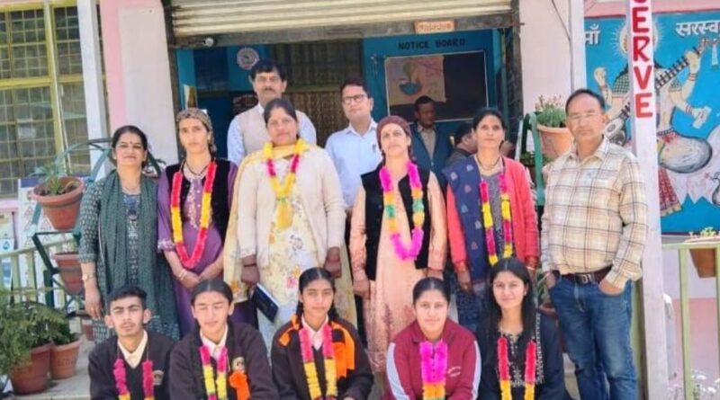 Tejasvi brought glory to Chiog School by scoring 93% marks. HIMACHAL HEADLINES