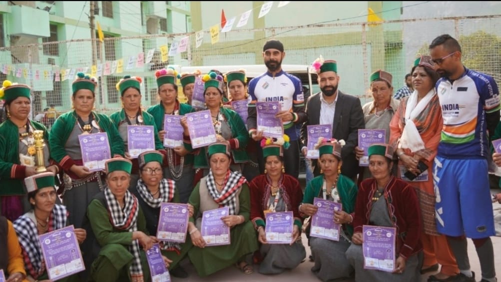 Cyclists spread awareness about ‘value of vote’ at Reckong-Peo College Cyclists spread awareness about ‘value of vote’ at Reckong-Peo College HIMACHAL HEADLINES