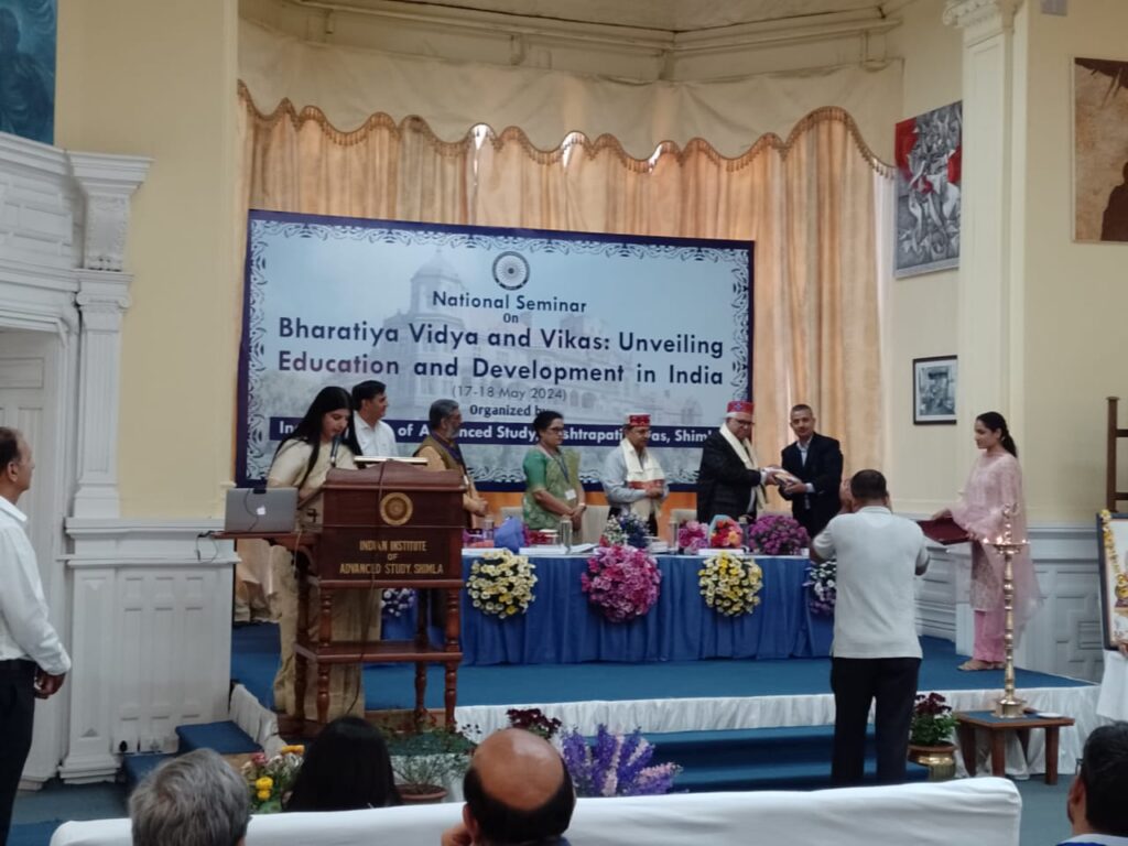 IIAS Concludes National Seminar on "Bharatiya Vidya and Vikas" HIMACHAL HEADLINES