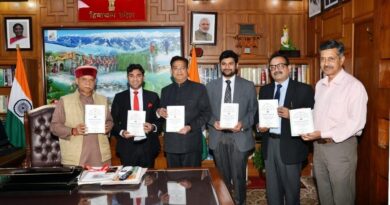 Governor Shukla releases book authored by Dr. Bharat Barowalia HIMACHAL HEADLINES