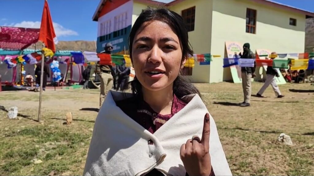 81.98 percent voting recorded in Spiti 81.98 percent voting recorded in Spiti HIMACHAL HEADLINES