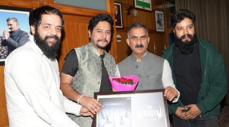 CM Sukhu releases folk song by Anshul Kapoor HIMACHAL HEADLINES