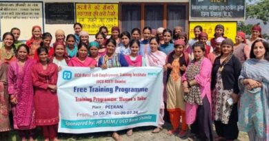UCO RSETI opened a new sewing center for women in Peeran, 35 women will become tailor masters HIMACHAL HEADLINES