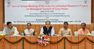 Annual Workshop on Biological Control of Crop Pests Concludes at Nauni University HIMACHAL HEADLINES