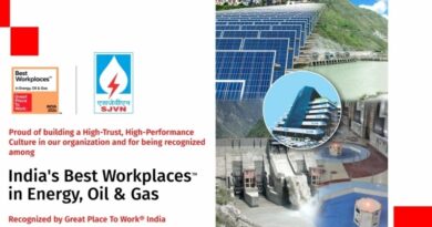 SJVN Recognized as Best Workplace in the Energy, Oil, and Gas Sector by Great Place to Work HIMACHAL HEADLINES