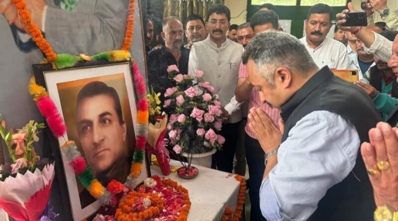 Tribute to Thakur Ram Lal: Education Minister Rohit Thakur Attends Commemoration Program in Jubbal HIMACHAL HEADLINES