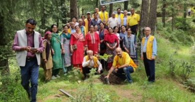 Lions Club Shimla Leads Tree Plantation Drive to Promote Environmental Awareness HIMACHAL HEADLINES