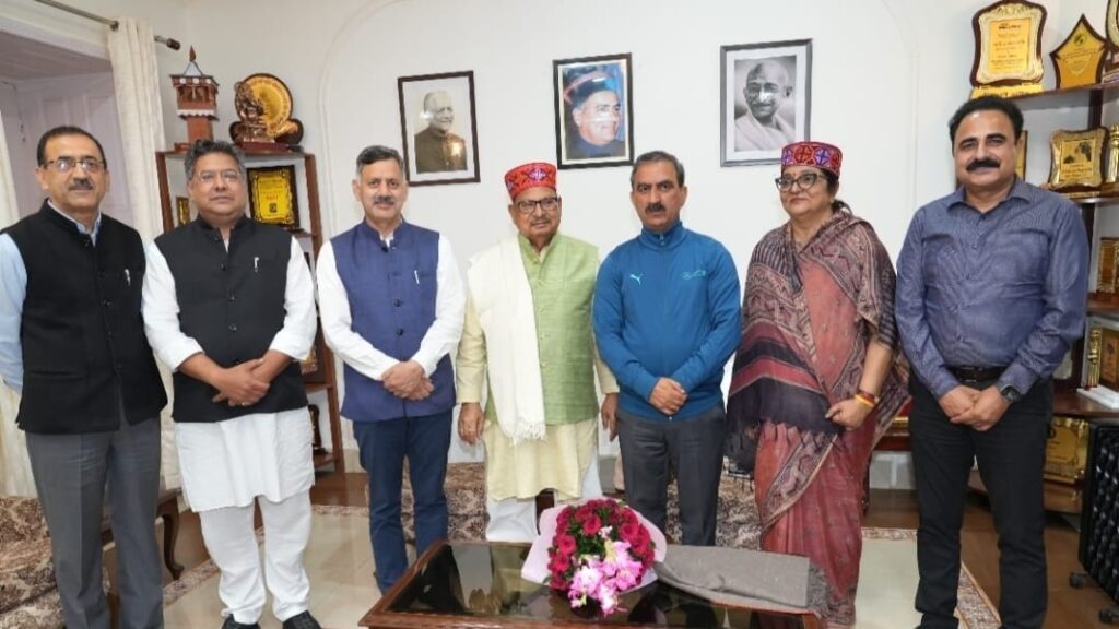 Senior Congress leaders call on CM Sukhu HIMACHAL HEADLINES
