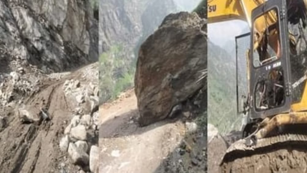 Landslides and Mudslides Disrupt National Highway-5 in Kinnaur Landslides and Mudslides Disrupt National Highway-5 in Kinnaur HIMACHAL HEADLINES