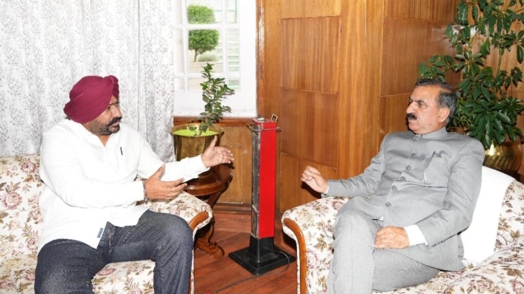 MLA Hardeep Singh Bawa calls on Chief Minister Sukhu MLA Hardeep Singh Bawa calls on Chief Minister Sukhu HIMACHAL HEADLINES