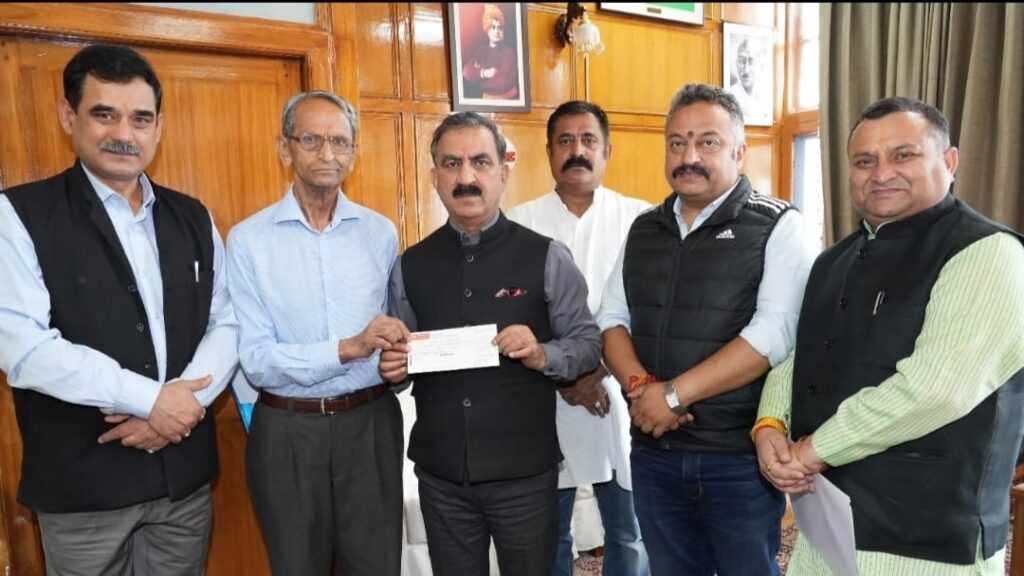 Ved Vihar Public School Educational Society donates over Rs. 1.5 Crore towards Mukhya Mantri Sukh Aashray Kosh Ved Vihar Public School Educational Society donates over Rs. 1.5 Crore towards Mukhya Mantri Sukh Aashray Kosh HIMACHAL HEADLINES