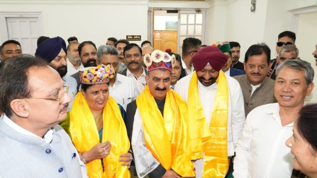 Three newly elected MLA's take oath at the Himachal Vidhan Sabha Three newly elected MLA's take oath at the Himachal Vidhan Sabha HIMACHAL HEADLINES