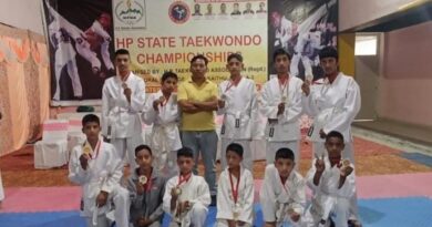 Bhadech School won one gold, 09 silver, and one bronze medal in Taekwondo HIMACHAL HEADLINES