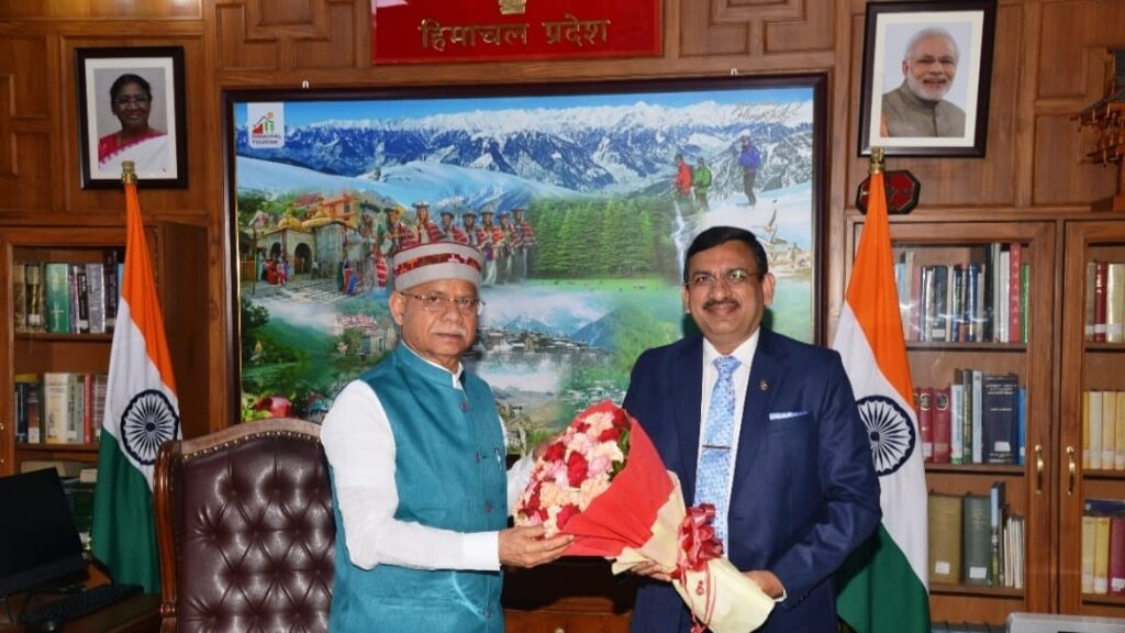 RBI Regional Director calls on Governor Shukla HIMACHAL HEADLINES
