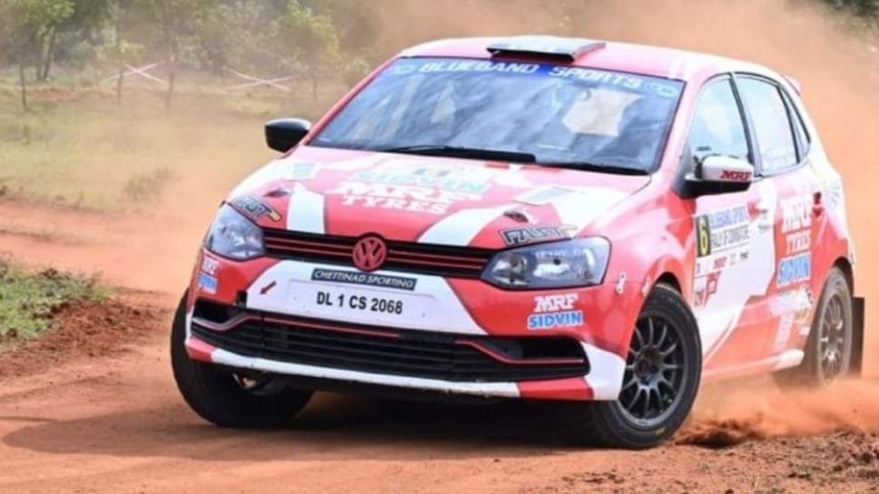 MRF racing team triumphed at Coimbatore car rally with Aditya Thakur leading the charge HIMACHAL HEADLINES