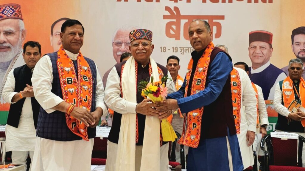 Congress party has got the status of opposition, perhaps they are happy with this : Khattar HIMACHAL HEADLINES