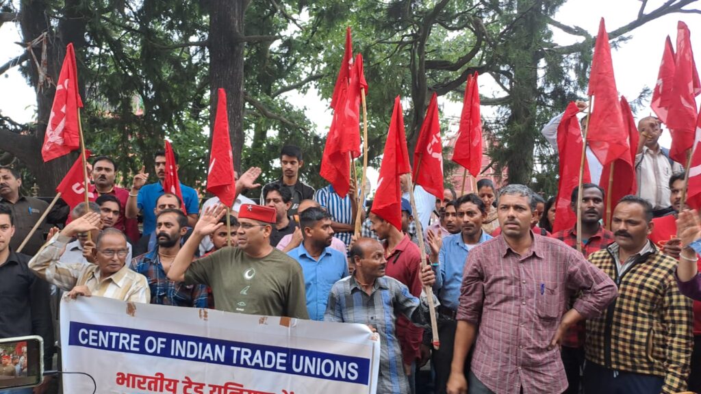CITU supports SJVNL workers on indefinite strike at Rampur hydro power station HIMACHAL HEADLINES