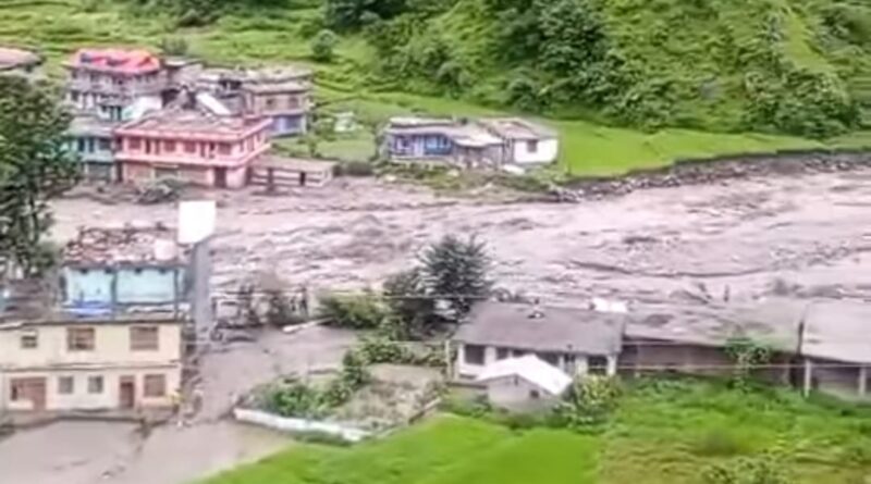 Cloudburst near hydro project in Jhakri: 32 missing, rescue efforts underway HIMACHAL HEADLINES