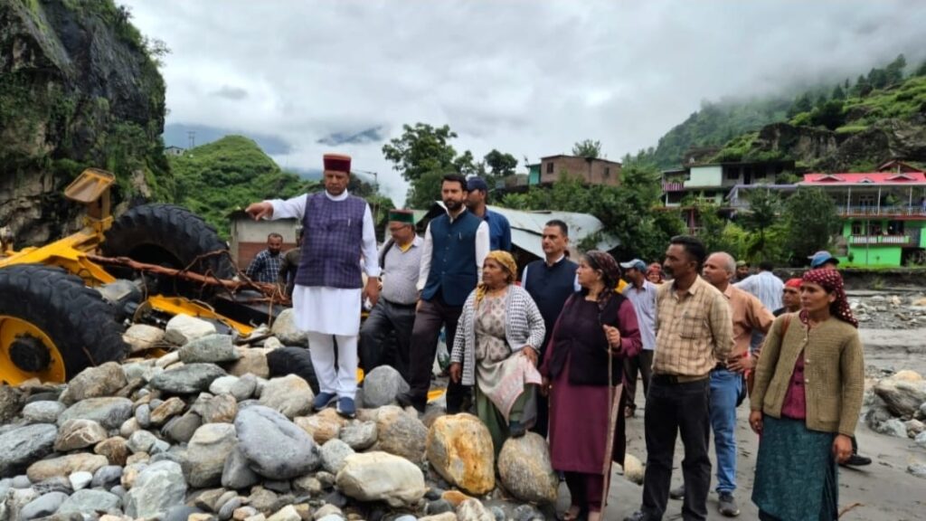 Natural disaster in Rampur and Ani area has caused immense damage: Bindal HIMACHAL HEADLINES