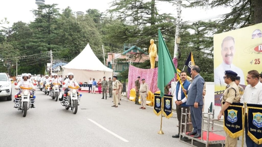 Sukhu flags off 25 high visibility patrolling motorcycles for Shimla and Police District Nurpur Sukhu flags off 25 high visibility patrolling motorcycles for Shimla and Police District Nurpur HIMACHAL HEADLINES