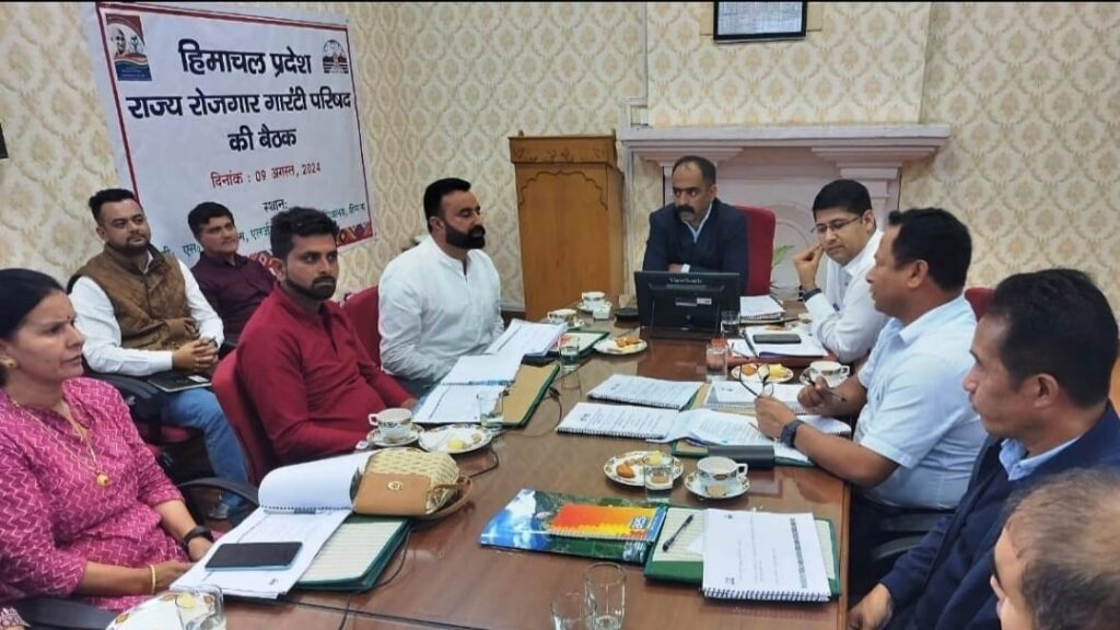 Anirudh chairs State Employment Guarantee Council meeting HIMACHAL HEADLINES