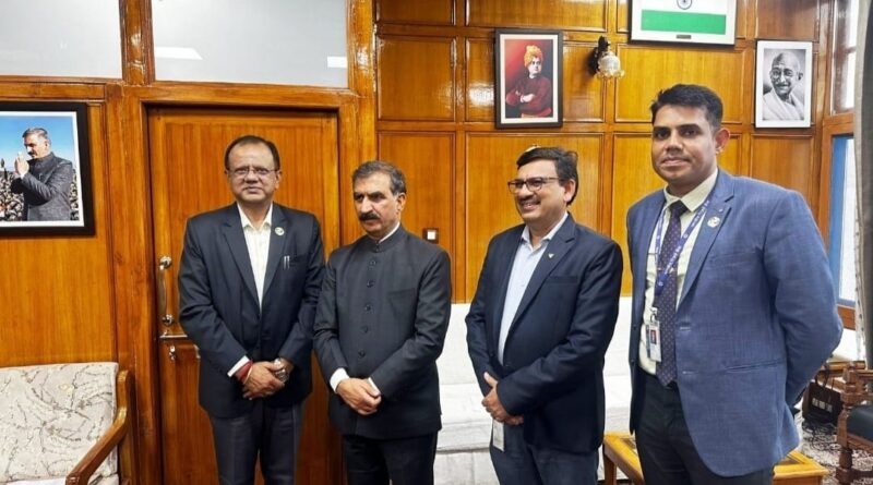 Regional Director of RBI calls on CM Sukhu HIMACHAL HEADLINES