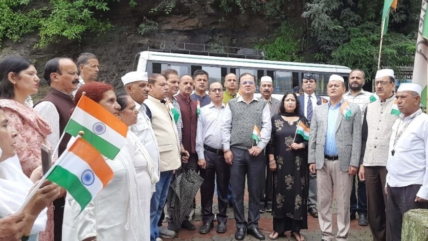 78th Independence day celebrated at state congress headquarters Rajiv Bhawan HIMACHAL HEADLINES