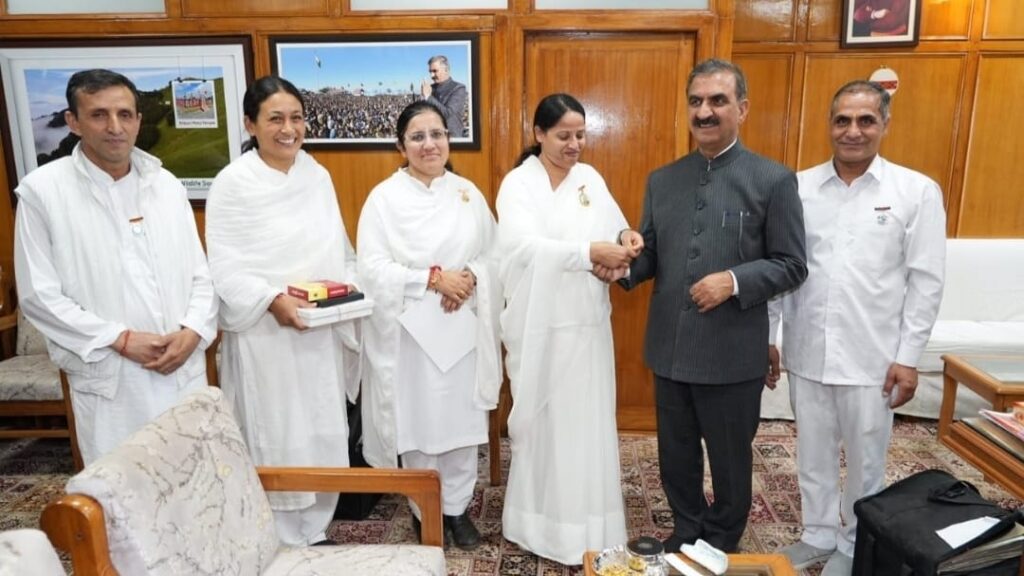 Brahamkumaris of Shimla celebrate Raksha Bandhan with Chief Minister Sukhu Brahamkumaris of Shimla celebrate Raksha Bandhan with Chief Minister Sukhu HIMACHAL HEADLINES
