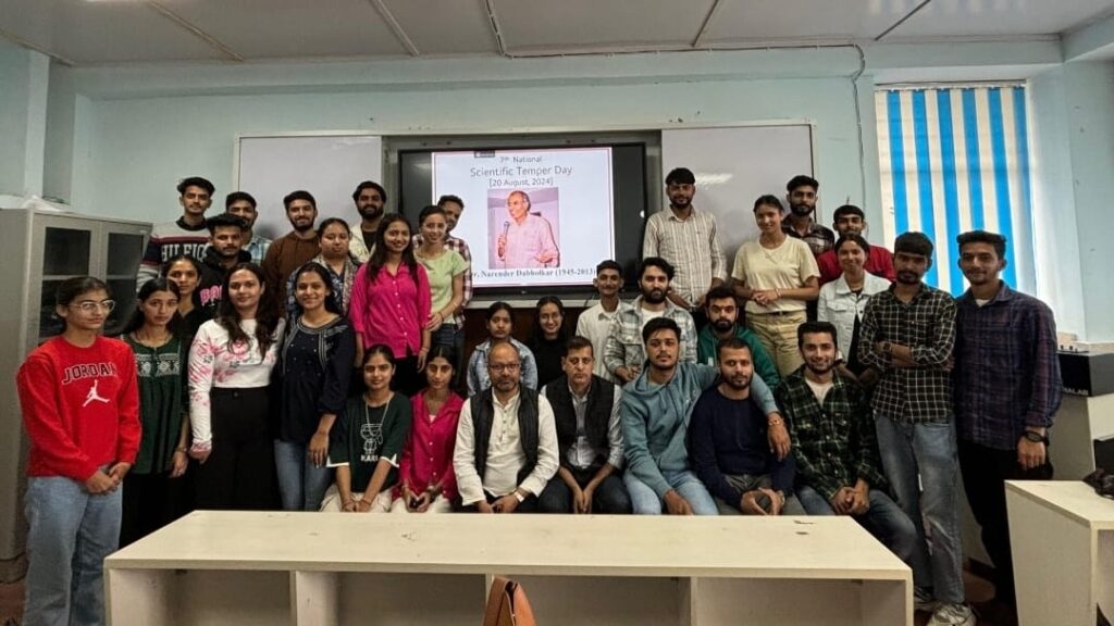 Interdisciplinary Studies Department Students Organize National Scientific Temper Day HIMACHAL HEADLINES