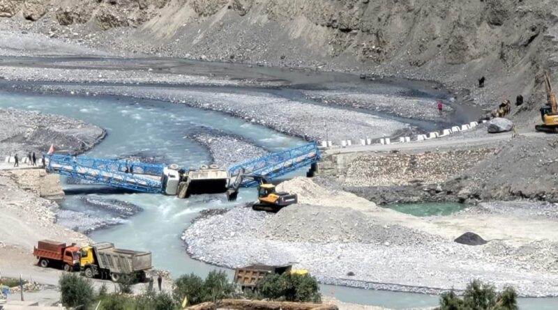 Chichong bridge on NH 505 Spiti collapsed, traffic diverted to Kiyamon bridge Chichong bridge on NH 505 Spiti collapsed, traffic diverted to Kiyamon bridge HIMACHAL HEADLINES
