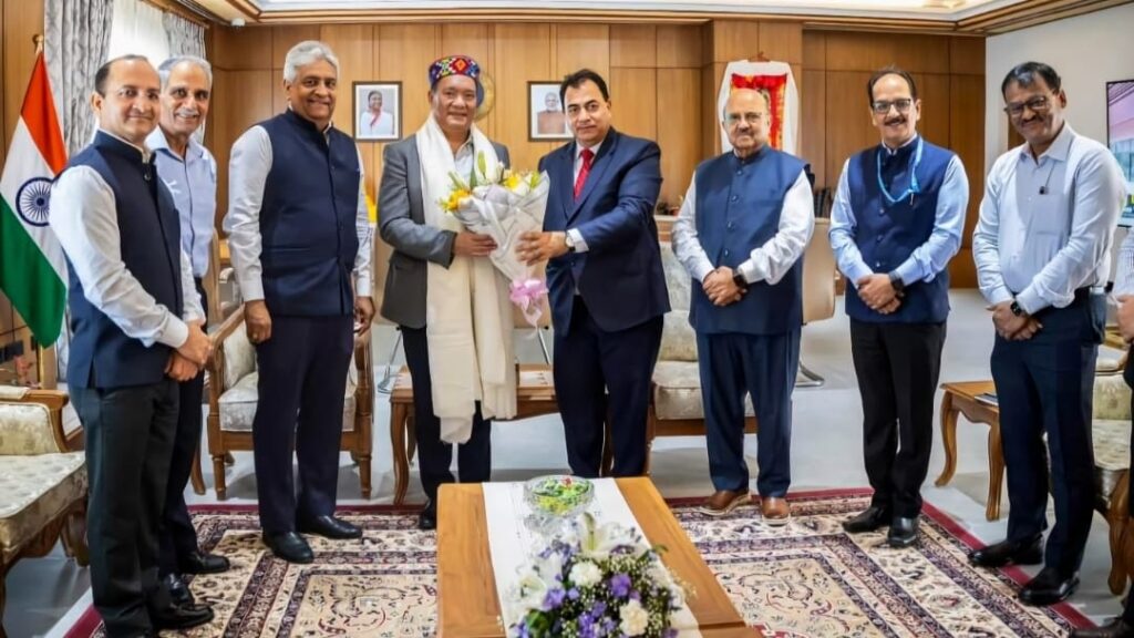 Sh. Sushil Sharma, CMD, SJVN met Hon’ble Chief Minister of Arunachal Pradesh Sh. Sushil Sharma, CMD, SJVN met Hon’ble Chief Minister of Arunachal Pradesh HIMACHAL HEADLINES