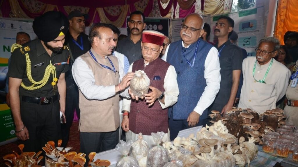 Governor Shukla emphasis on more research in mushroom production HIMACHAL HEADLINES